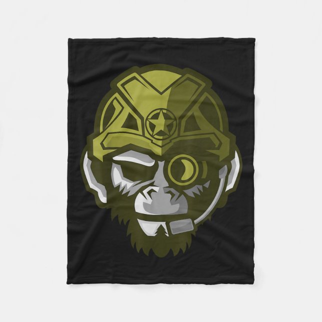 Unleahe Gorilla Body Building Motivation Gym Gift  Fleecedecke (Vorderseite)