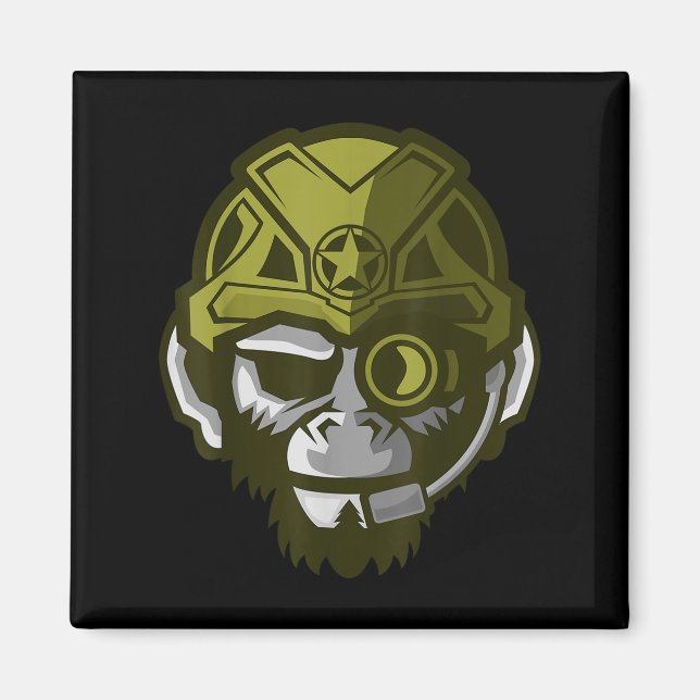 Unleahe Gorilla Body Building Motivation Gym Gift  Magnet (Vorne)