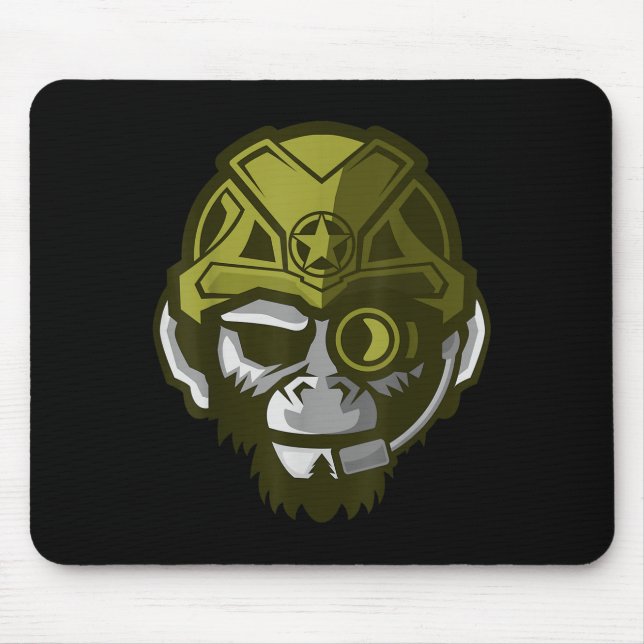 Unleahe Gorilla Body Building Motivation Gym Gift  Mousepad (Vorne)