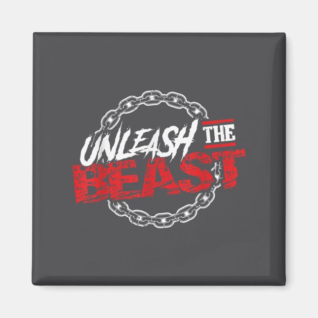Unleahe _ Gym Mode Fitness Motivation Wer  Magnet (Vorne)