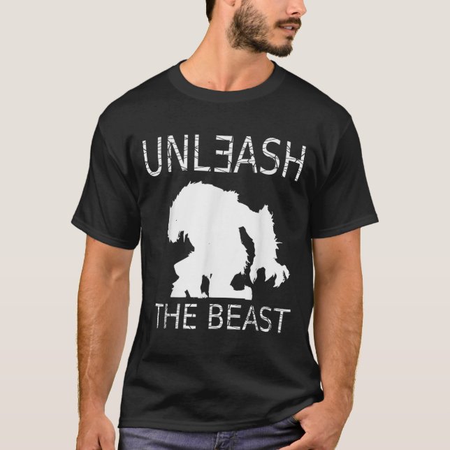 Unleahe Workout Motivation Gym Graphic  T-Shirt (Vorderseite)