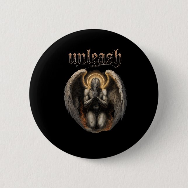 Unleash Fallen Angel Button (Vorderseite)