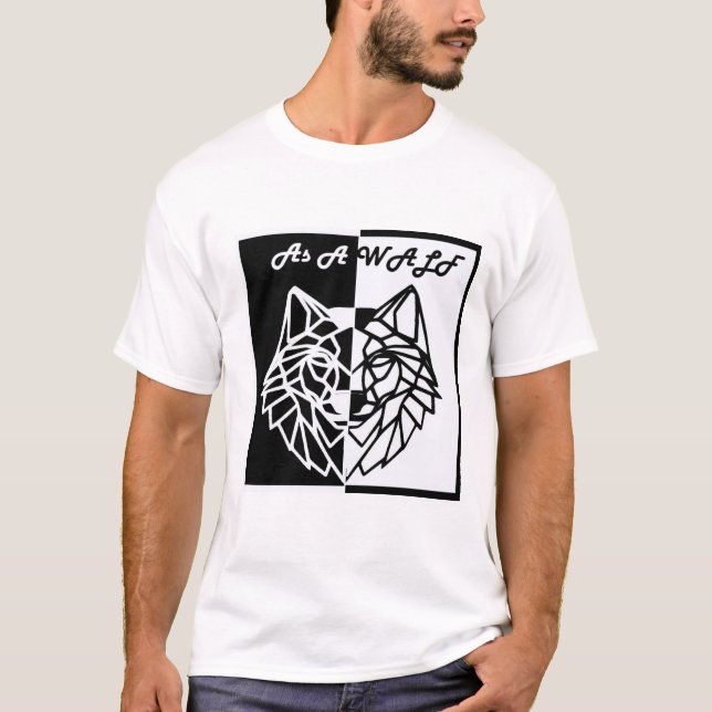 Unleash the Wild Within: Strong as Wolf T-Shirt (Vorderseite)