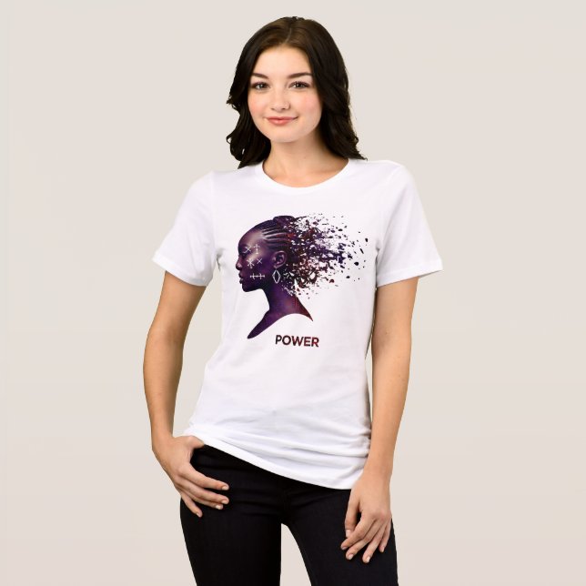 Unleashed_Power_Divine_Spirit. Tri-Blend Shirt (Vorderseite voll)