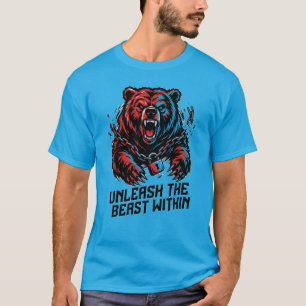UnleashTheBeast Bär T-Shirt – Ketten gebrochen Mac