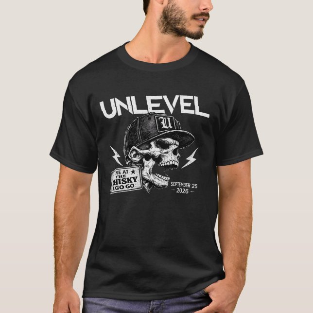 UNLEVEL live im Whisky (Dude) T-Shirt (Vorderseite)