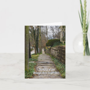 Unlevel Pathway Tough Times Denken Sie an Ihre Kar Karte