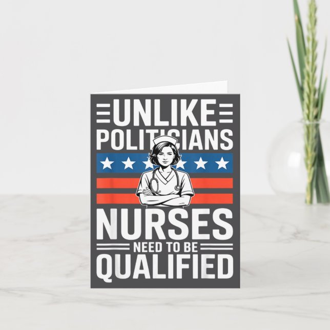 Unlike Liticians Nurses Need To Be Qualified Sarca Karte (Vorderseite)