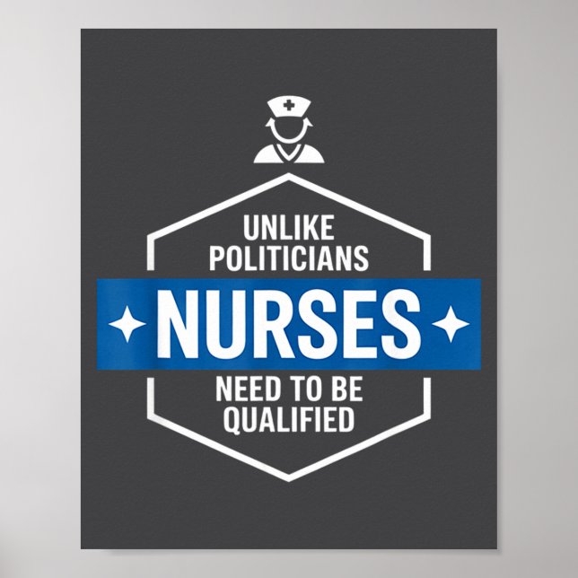 Unlike Liticians Nurses Need To Be Qualified Sarca Poster (Vorne)