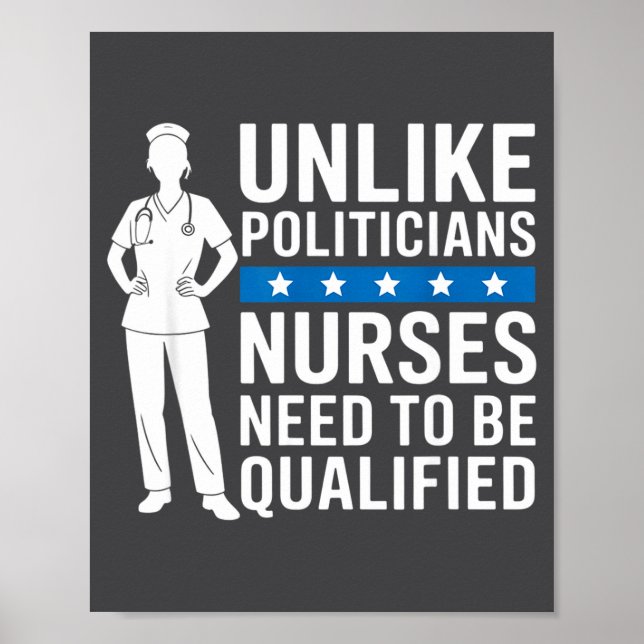 Unlike Liticians Nurses Need To Be Qualified Sarca Poster (Vorne)