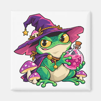 Unlizenzierter Alchemist Frosch Zauberer Quadrat M Magnet