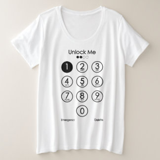 Unlock Me - Lustiger Geek-Tech Große Größe T-Shirt