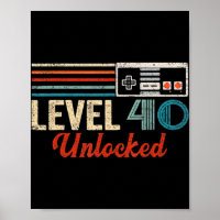 Unlocked Level 40 Birthday Boy Video Game Controll