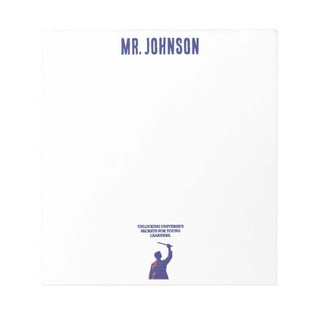 Unlocking Universe Secrets Young Learners Science Notizblock (Vorderseite)