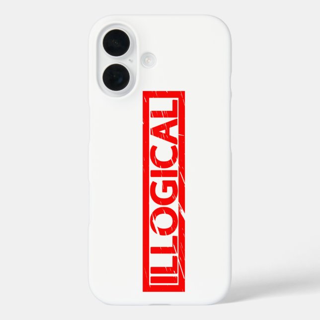 Unlogische Briefmarke Case-Mate iPhone Hülle (Rückseite)