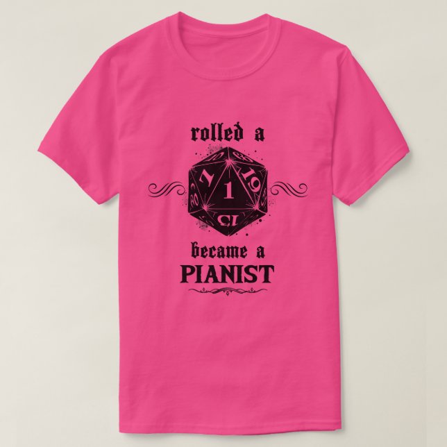 Unluck Roll Pianist T-Shirt (Design vorne)