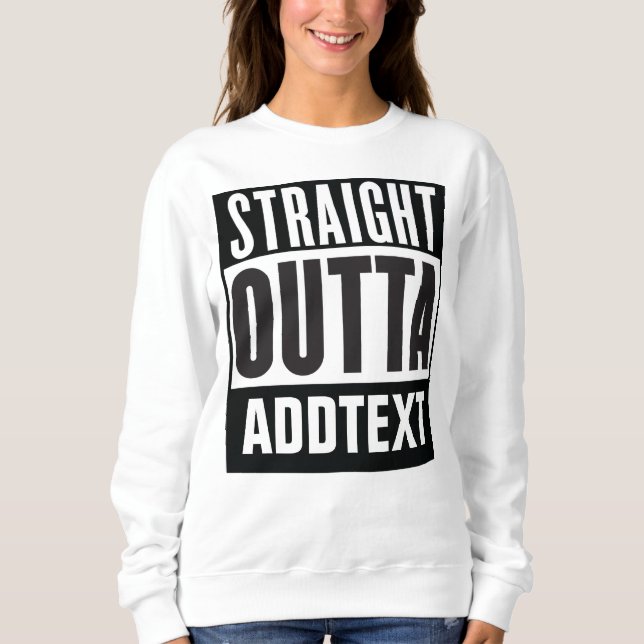 Unmittelbar hinter dem Text Sweatshirt (Vorderseite)