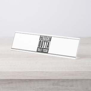 Unmittelbare Toilette Gewehrspende Funny Prepper G Schreibtischnamensplakette