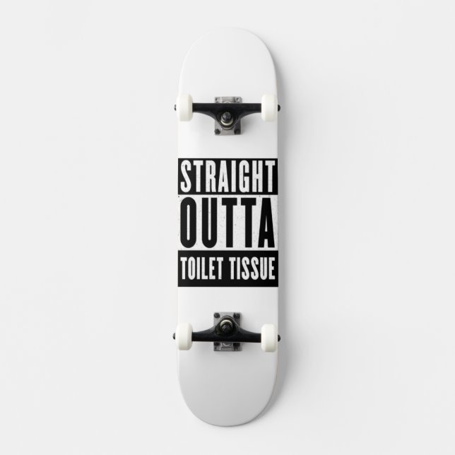 Unmittelbare Toilette Gewehrspende Funny Prepper G Skateboard (Vorderseite)
