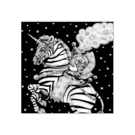 UNMITTELBARER HORSEMAN-SCHLUSS ZUR ZEBRA-RUBBER-BR GUMMISTEMPEL