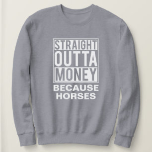 Unmittelbares Money Funny Pferd Sweatshirt