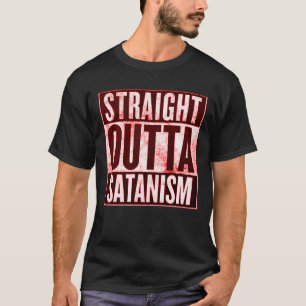 Unmittelbares Outta-Satanismus-T-Shirt T-Shirt