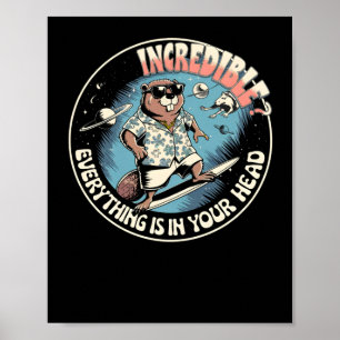 Unmöglich ist alles in Ihrem Kopf - lustiger Kosmo Poster