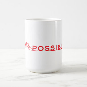 Unmöglich Tasse der Höhe