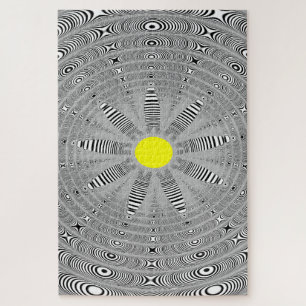 Unmögliche Blume für grafisches Fraktal Puzzle