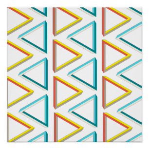 Unmögliche Dreiecke-Geektik Poster