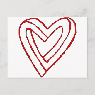 Unmögliche Herzerkrankung Postkarte