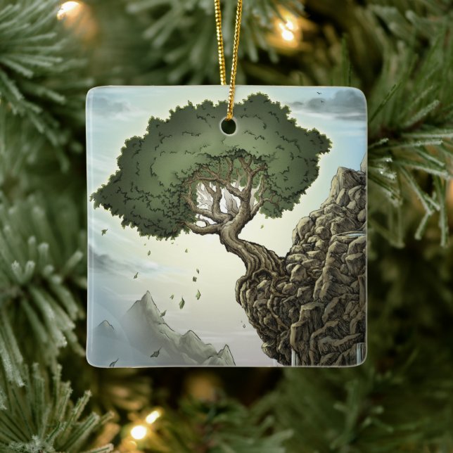 Unmögliche Hoffnung Keramikornament (Baum)