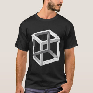 Unmögliche Irrationale Cube-optische Illusion T-Shirt