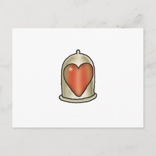 Unmögliche Liebe - Liebe - Kondom Postkarte