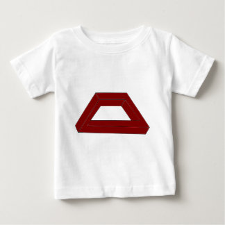 Unmögliche Paralleltrapez-optische Täuschung Baby T-shirt