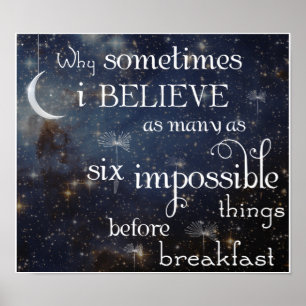 Unmögliche Sachen spielt 2 Plakat oder Druck die