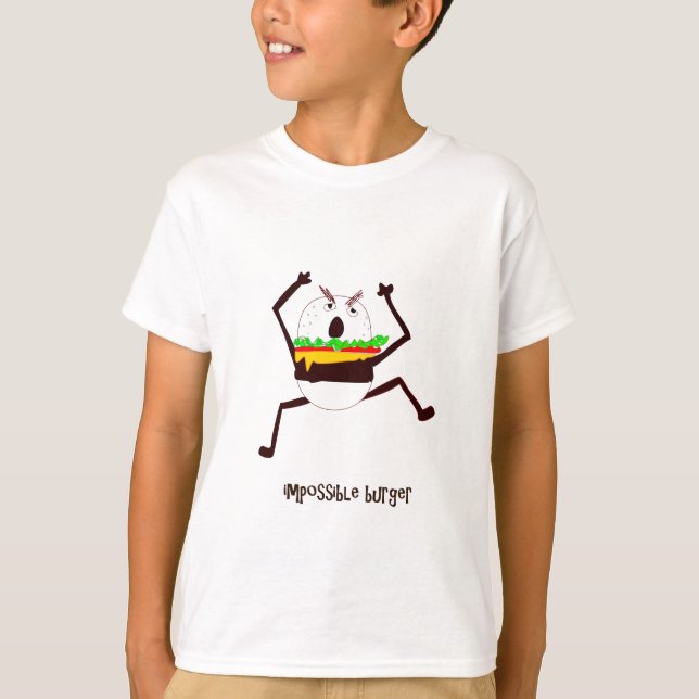 unmöglicher Hamburger Witz T-Shirt (Vorderseite)