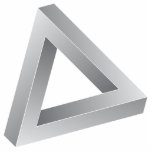 Unmögliches Dreieck Freistehende Fotoskulptur<br><div class="desc">Unmögliches Dreieck</div>