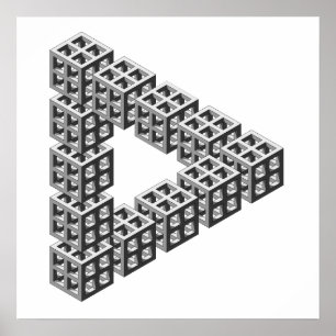 Unmögliches Dreieck Poster