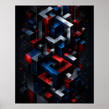 Unmögliches Geometrisches 3D-Abstraktstruktur-Post