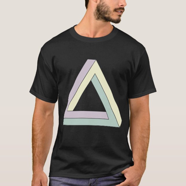 Unmögliches Penrose-Dreieck T-Shirt (Vorderseite)