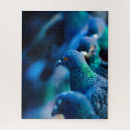 Unmögliches Puzzle - Blaue Tauben