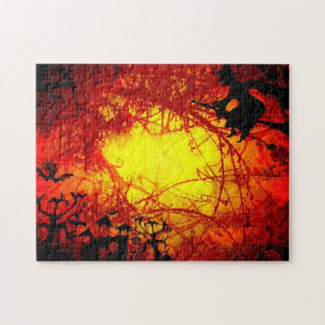 Unmögliches Puzzle - Halloween-Thema (Horizontal)