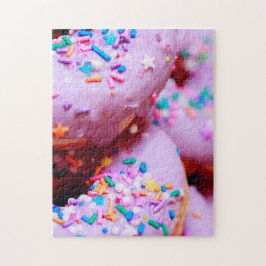 Unmögliches Puzzle - rosa Donuts