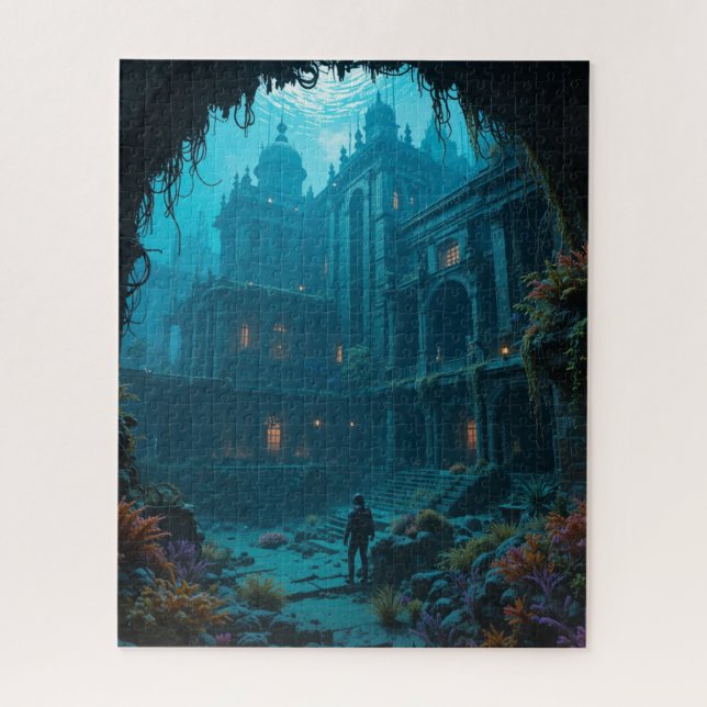 Unmögliches Rätsel - Die versunkene Metropole Puzzle (Vertikal)