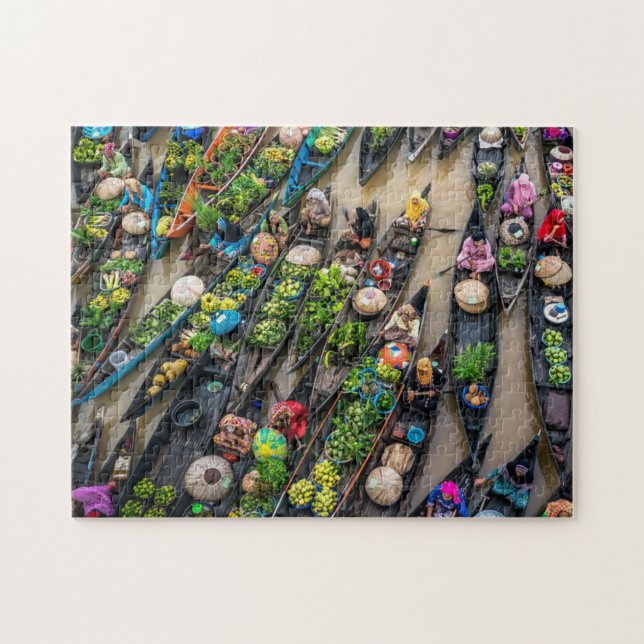 Unmögliches Rätsel - Floating-Markt Puzzle (Horizontal)