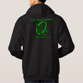 Unnachgiebige Menschengamer-grafisches Grün Ihr Hoodie