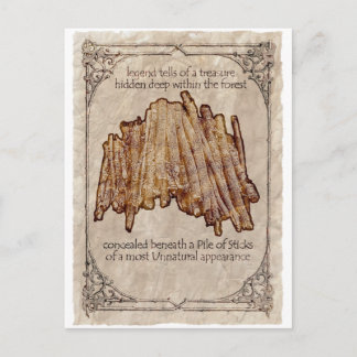 Unnatürliches Pflaster auf Postkarte