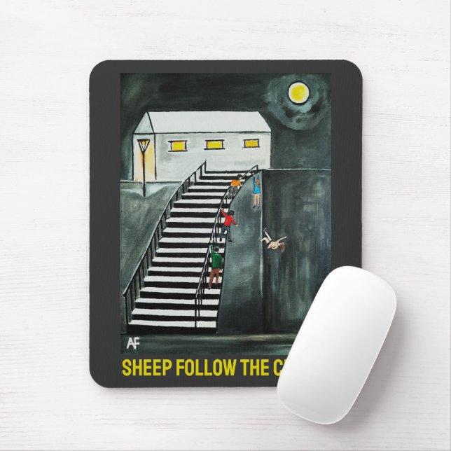 Unnecessary Steps Painting by Alfred Fox Mousepad (Mit Mouse)