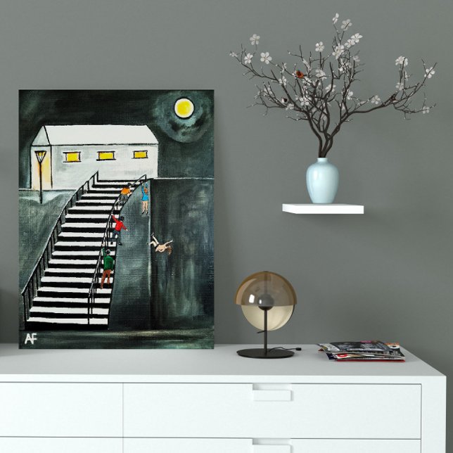 Unnötige Schritte Malerei von Alfred Fox Leinwanddruck (Not Actual Size)